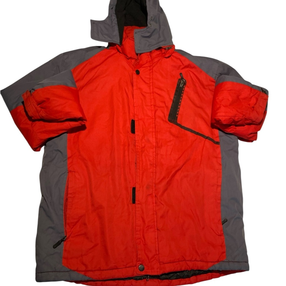 Men's Red and Gray Jacket